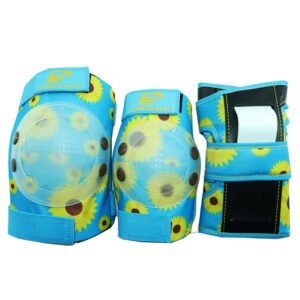 JS-Y009C Kids Roller Skate Protective Gear Set – Clear Shell