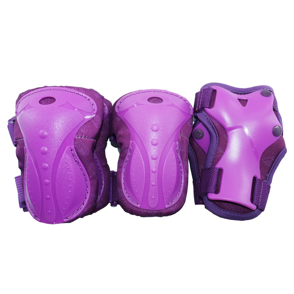 JSY042 Kids Roller Skate Protective Gear Set - Purple