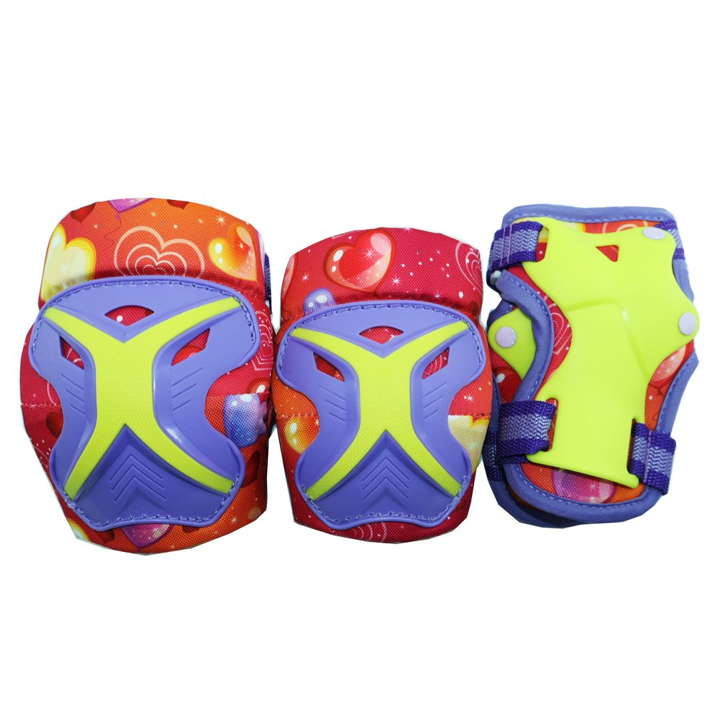 JSY076 Kids Roller Skate Protective Gear Set - Red