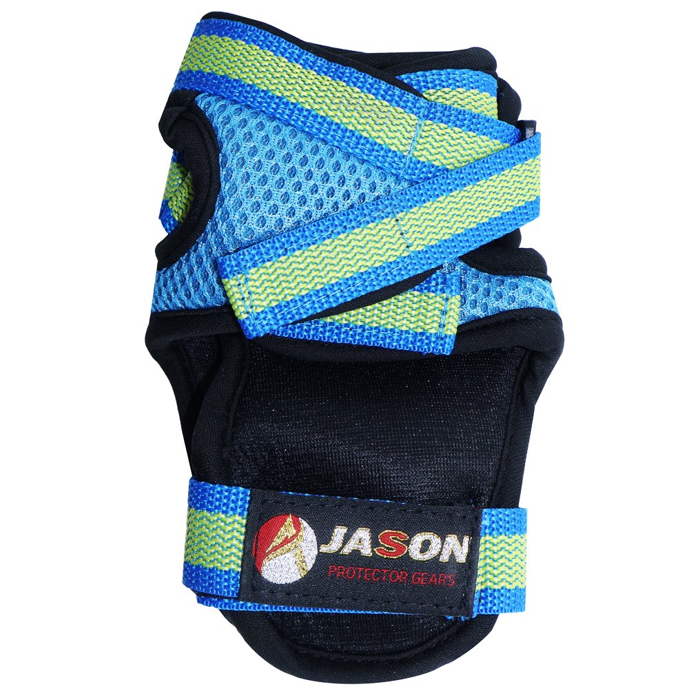 JSY013B Youth Roller Skate Protective Gear Set - Blue - roller skate protective gear OEM product image