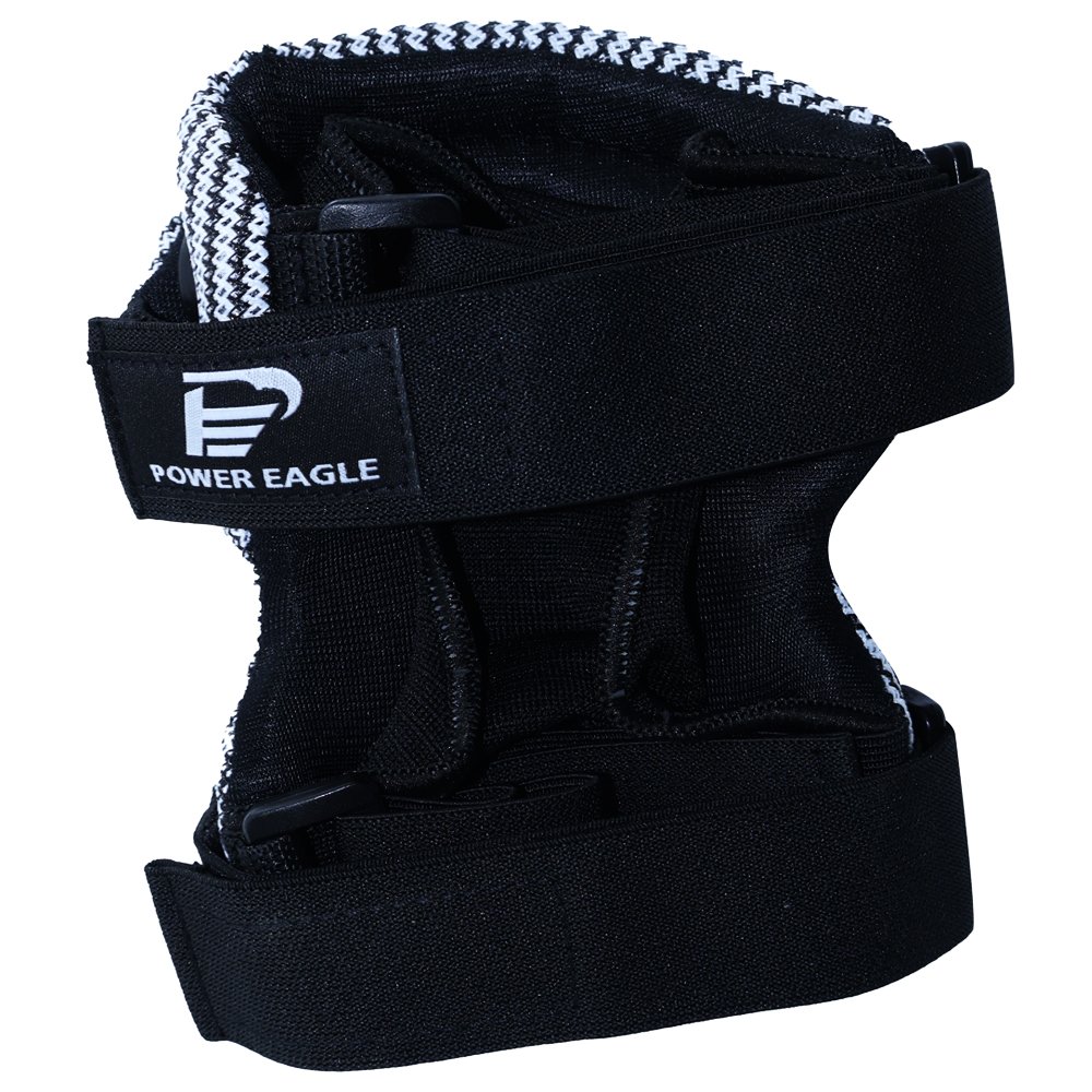 JSY002A Adult Roller Skate Protective Gear Set - Black and White - roller skate protective gear OEM product image
