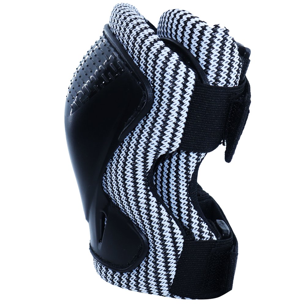 JSY002A Adult Roller Skate Protective Gear Set - Black and White - roller skate protective gear OEM product image