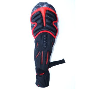 Black and Red Soft Motorcycle Knee Pads