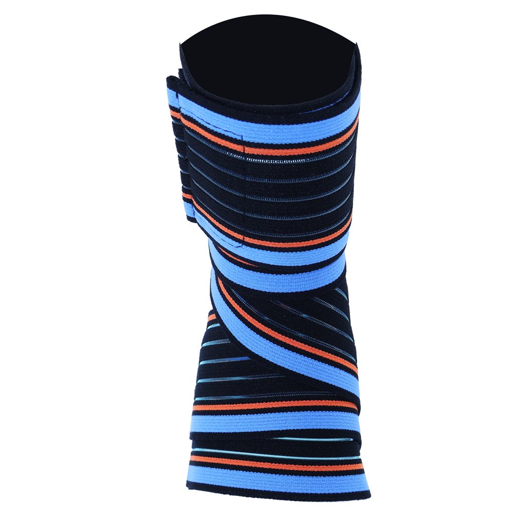 PE-8807 Elastic Ankle Support - Black Blue Line product image - Jason Protector ankle support OEM