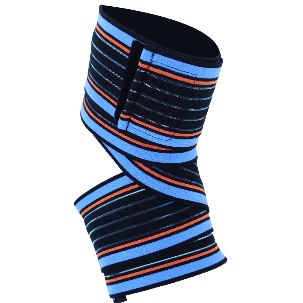 PE-8807 Elastic Ankle Support - Black / Blue Line - orthopedic support OEM product image