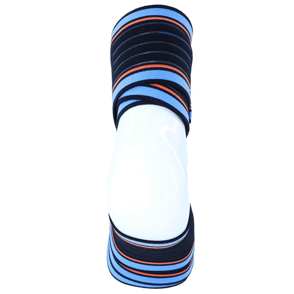PE-8807 Elastic Ankle Support - Black / Blue Line - orthopedic support OEM product image
