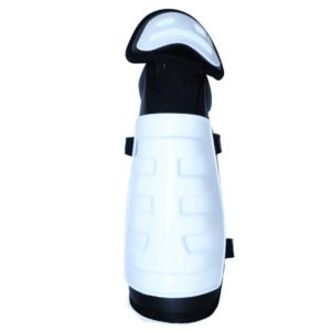 Black and White Hard-Shell Motorcycle Knee Pads