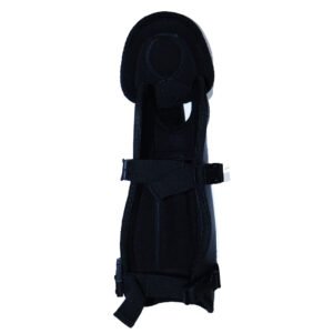 Black and White Hard-Shell Motorcycle Knee Pads
