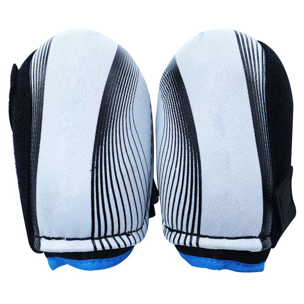 Ice Hockey Elbow Pads - Black and White product image - Jason Protector sports protective gear manufacturer