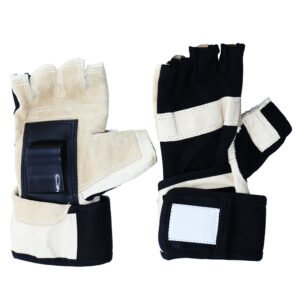 Half-finger gloves for skating and skateboarding