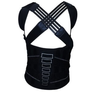 PE-8414 Short-back jacket Adjustable elbow joint Black