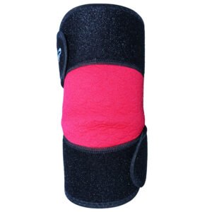 PE-8726 Graphene-Heated Knee Brace Black and Red - orthopedic supports OEM product image
