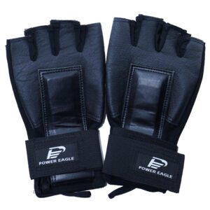 Half-finger gloves made of pigskin for skating and skateboarding