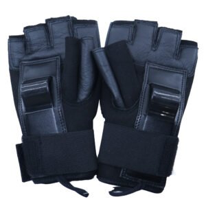 JSWG005A Half-finger gloves made of pigskin for skating and skateboarding
