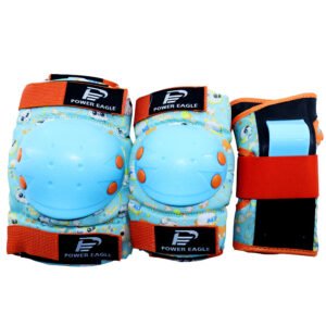 Kids Roller Skate Protective Gear Set – Yellow and Blue