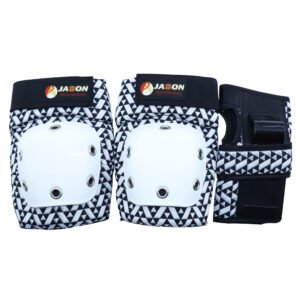 Roller Skate Protective Gear Set – Black and White