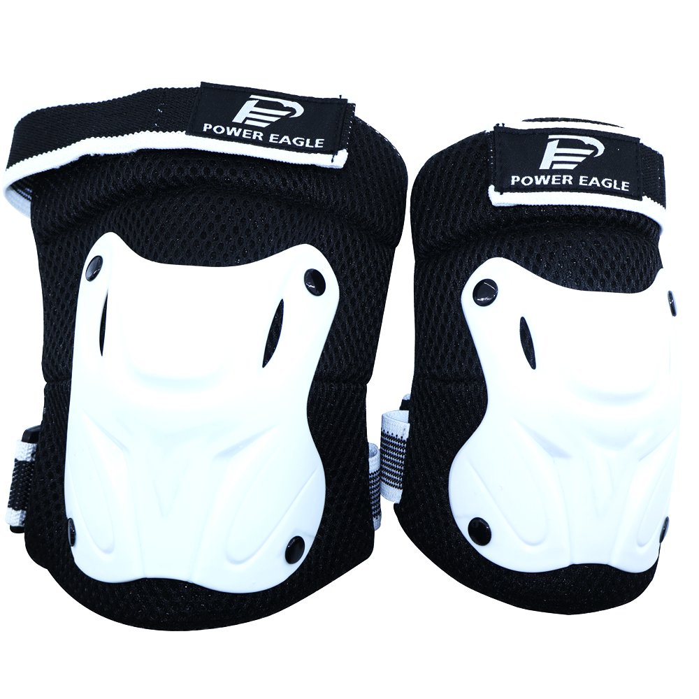 Kids Roller Skate Protective Gear Set - Black and White
