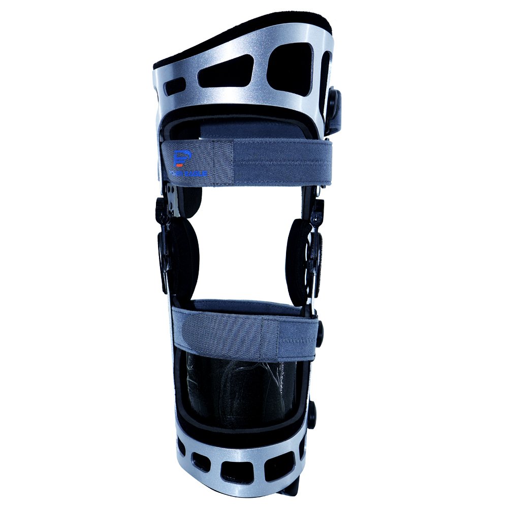Aluminium Alloy Mechanical Medical Knee Brace - Black product image - Jason Protector medical support manufacturer