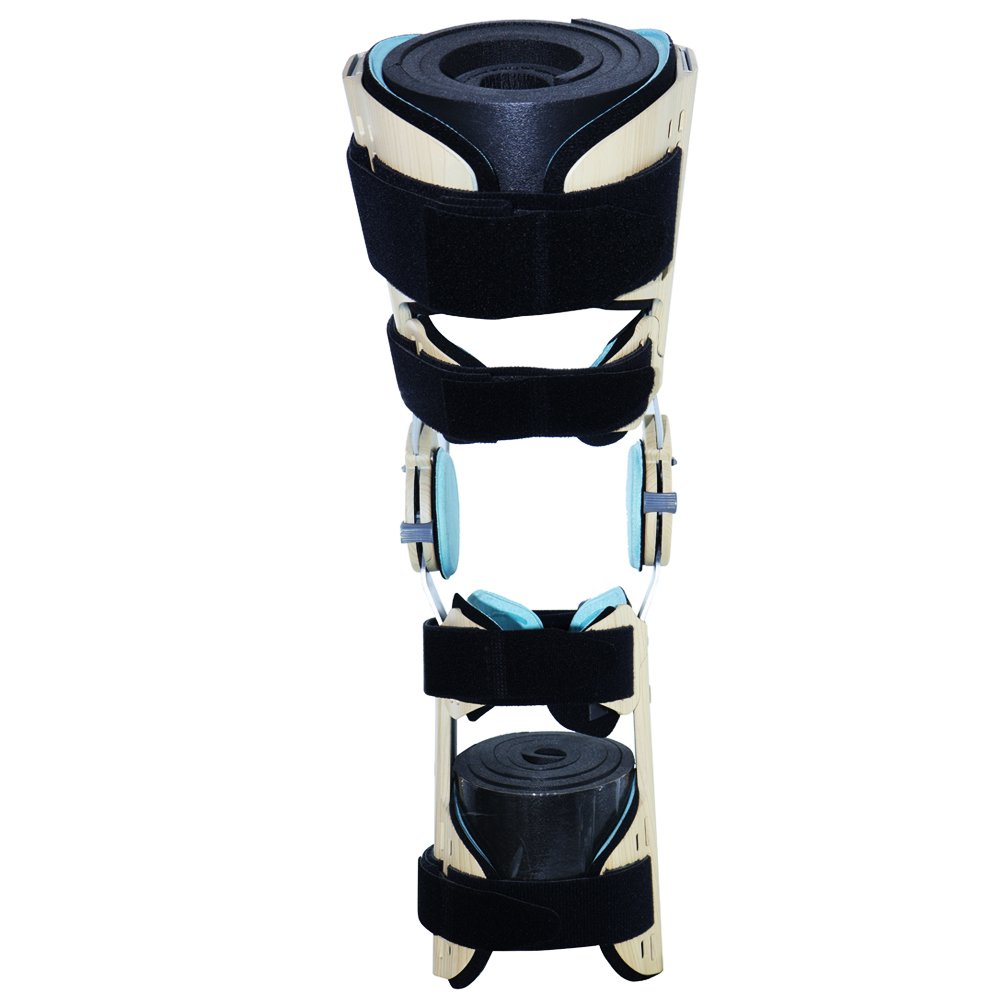 Mechanical Medical Knee Brace - Wood Colour - orthopedic support OEM product image
