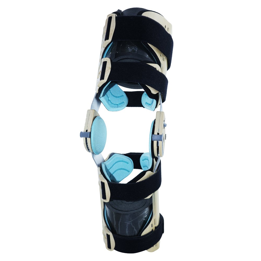 Mechanical Medical Knee Brace - Wood Colour - orthopedic support OEM product image