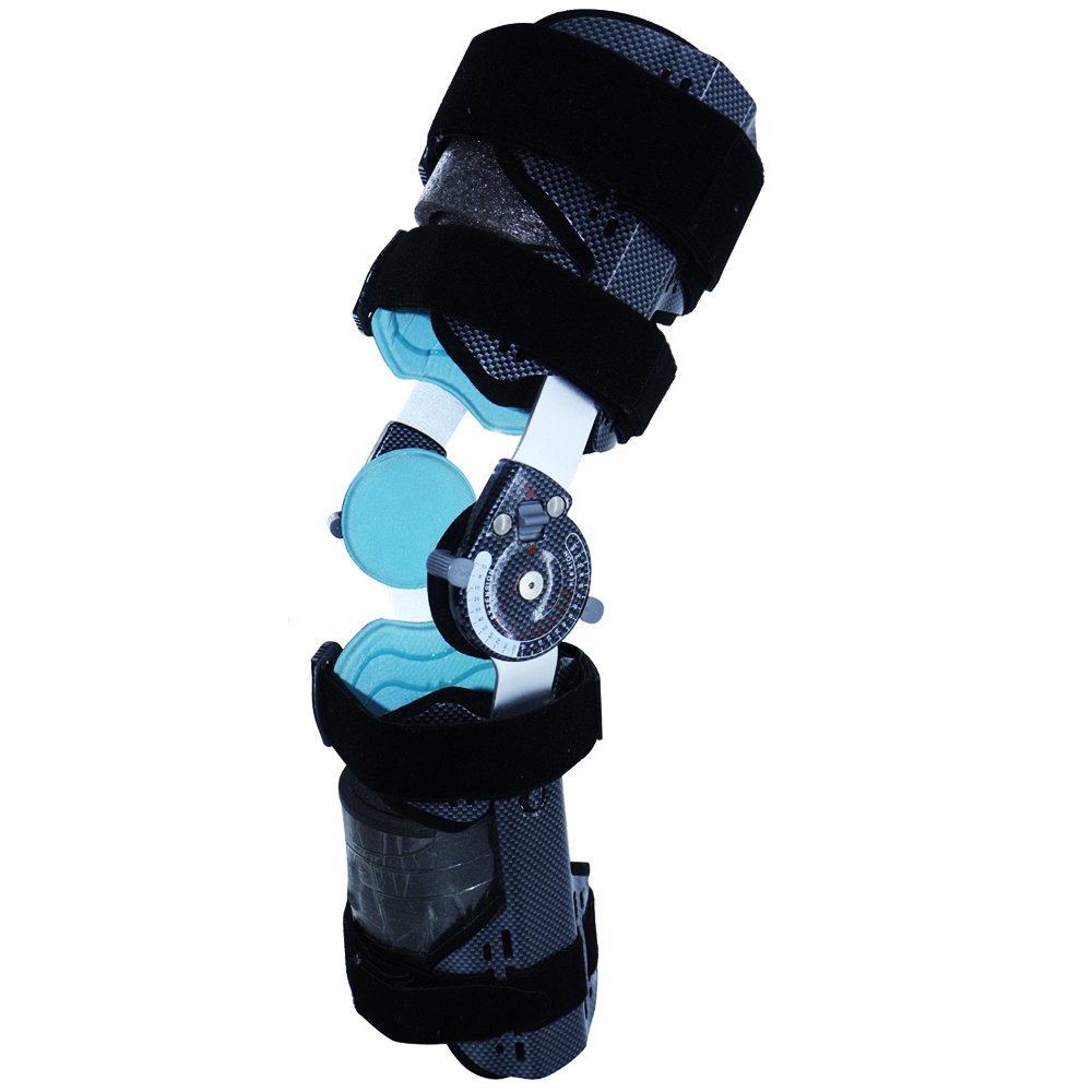 Mechanical Medical Knee Brace - Carbon Fibre Pattern product image - Jason Protector orthopedic supports OEM
