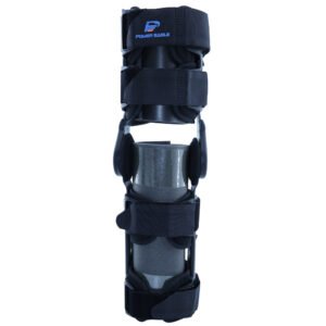 Medical Knee Brace - Adjustable Black front view - Jason Protector OEM/ODM medical support manufacturer